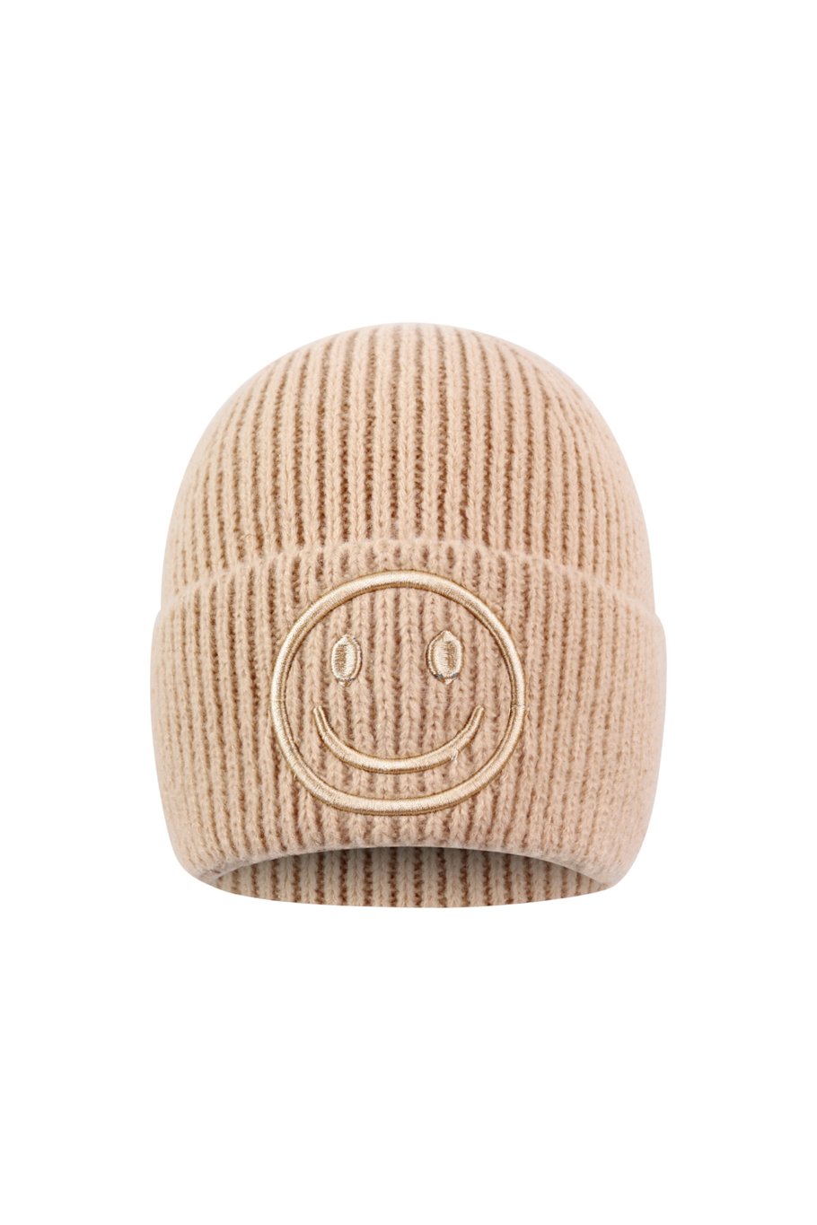 Smiley muts beige