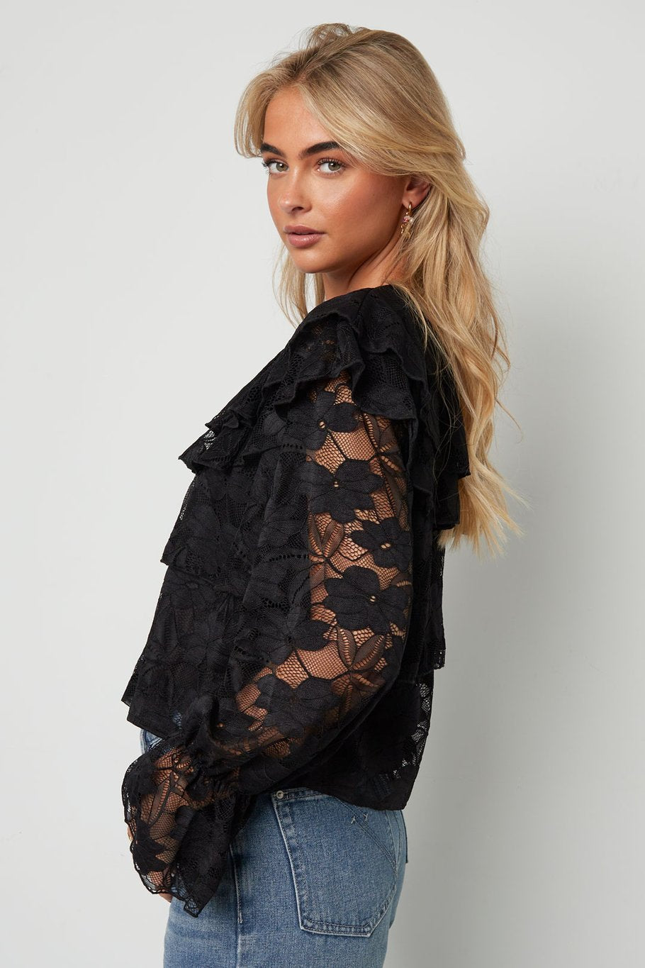 Layered blouse lace