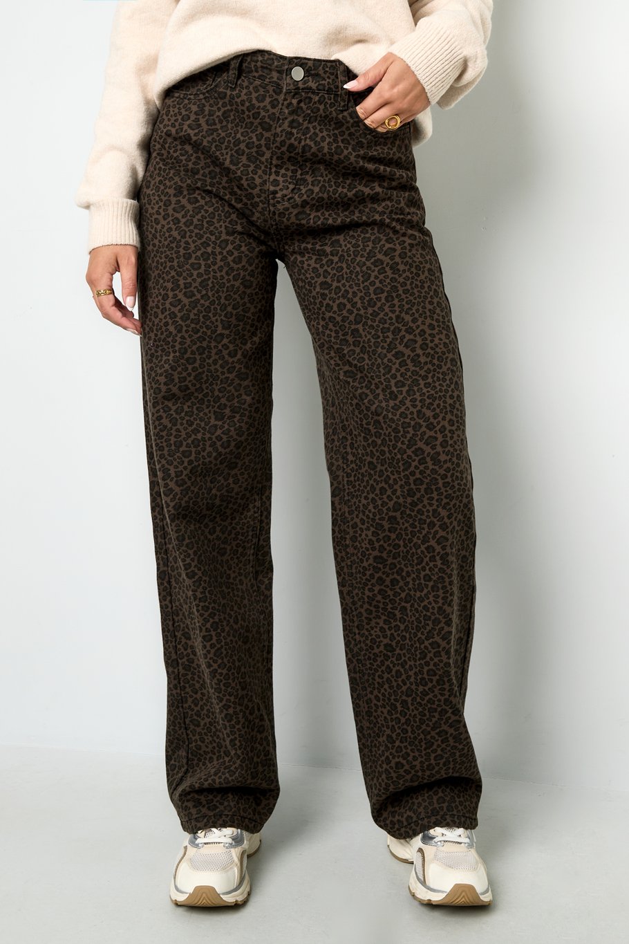 Leopard jeans