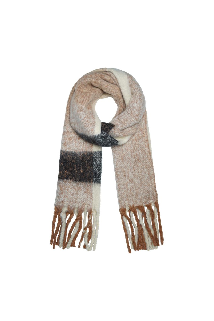 Scarf winter beige/bruin