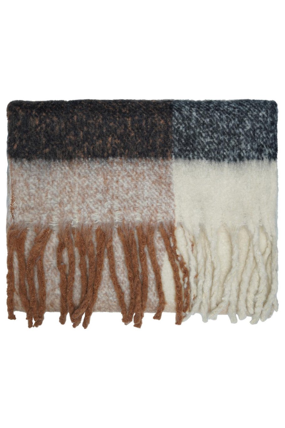 Scarf winter beige/bruin