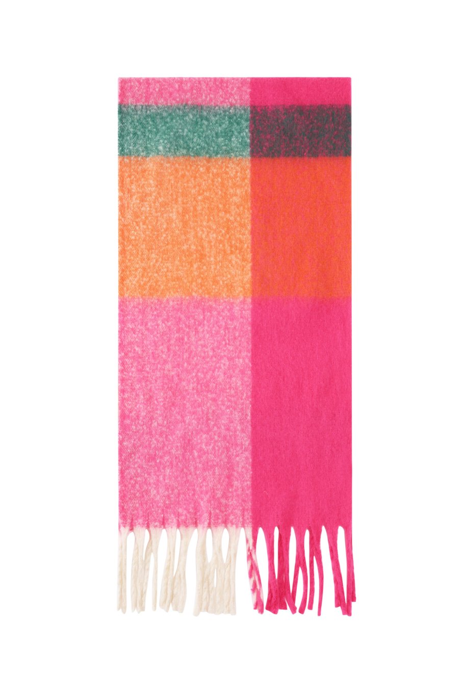 Scarf winter pink