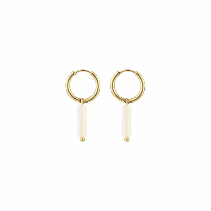 Oorbellen Jane white